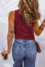 Load image into Gallery viewer, Waffle-Knit Scoop Neck Tank
