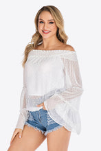 Load image into Gallery viewer, Swiss Dot Off-Shoulder Blouse

