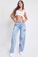 9399 YMI Jeanswear High-Rise Straight Cargo Jeans