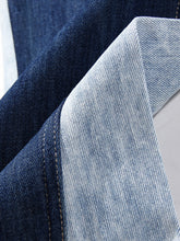 Load image into Gallery viewer, Contrast Button Fly Slit Frayed Hem Jeans
