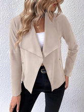 Load image into Gallery viewer, Collared Neck Long Sleeve Jacket

