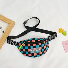 Load image into Gallery viewer, Checkered Nylon Crossbody Bag
