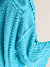 Load image into Gallery viewer, Mock Neck Dropped Shoulder T-Shirt
