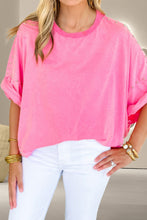 Load image into Gallery viewer, Studded Round Neck Half Sleeve Top
