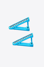 Load image into Gallery viewer, Rhinestone Triangle Copper Earrings
