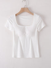 Load image into Gallery viewer, Square Neck Short Sleeve T-Shirt
