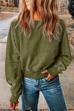 Load image into Gallery viewer, Round Neck Open Back Sweatshirt
