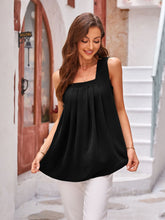 Load image into Gallery viewer, Ruched Square Neck Tank
