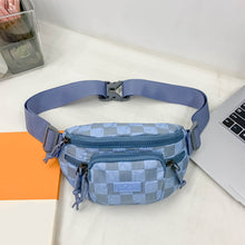Load image into Gallery viewer, Checkered Adjustable Strap Nylon Crossbody Bag
