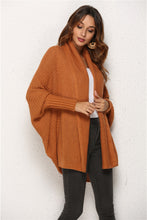 Load image into Gallery viewer, Open Front Batwing Sleeve Cardigan
