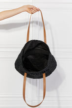 Load image into Gallery viewer, Justin Taylor C&#39;est La Vie Crochet Handbag in Black
