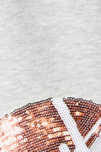 Load image into Gallery viewer, Full Size Sequin Football Half Zip Long Sleeve Sweatshirt
