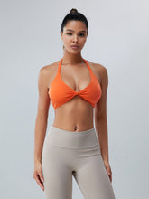 Load image into Gallery viewer, Twisted Halter Neck Active Bra
