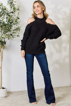 Load image into Gallery viewer, BiBi Cutout Shoulder Long Sleeve Knit Top
