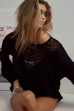 Load image into Gallery viewer, BiBi Lace Detail Ribbed Long Sleeve Top
