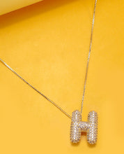 Load image into Gallery viewer, INITIAL PAVE RHINESTONE BUBBLE BALLOON
NECKLACE
