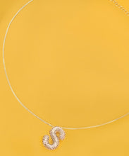 Load image into Gallery viewer, INITIAL PAVE RHINESTONE BUBBLE BALLOON
NECKLACE
