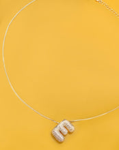 Load image into Gallery viewer, INITIAL PAVE RHINESTONE BUBBLE BALLOON
NECKLACE
