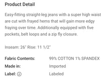 Load image into Gallery viewer, CELLO Distressed High Rise Denim
