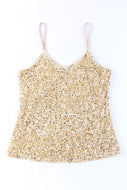7560 Sequins Tank Adjustable Straps
