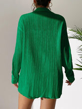 Load image into Gallery viewer, Textured Buttoned Shirt and Shorts Set
