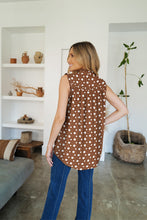 Load image into Gallery viewer, Frill Printed Mock Neck Top
