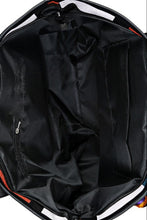 Load image into Gallery viewer, Adored Color Block Tie Detail PU Leather Tote Bag
