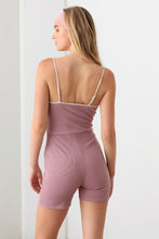 Load image into Gallery viewer, Le Lis Contrast Trim Ribbed Knit Bodycon Romper

