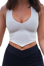 Load image into Gallery viewer, Backless Lace-Up Halter Neck Cami
