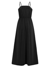 Load image into Gallery viewer, Slit Lace Detail Spaghetti Strap Dress

