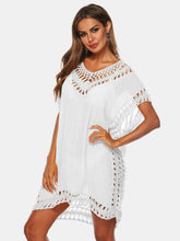 Load image into Gallery viewer, Cutout V-Neck Short Sleeve Cover-Up
