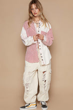 Load image into Gallery viewer, POL Long Sleeve Embroidered Print Patch Pocket Shirt
