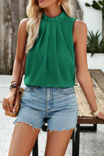 Load image into Gallery viewer, Ruched Mock Neck Tank
