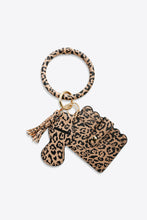 Load image into Gallery viewer, PU Wristlet Keychain with Card Holder
