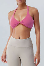 Load image into Gallery viewer, Twisted Halter Neck Active Bra
