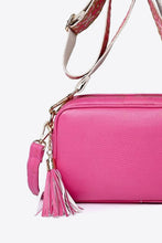 Load image into Gallery viewer, PU Leather Tassel Crossbody Bag
