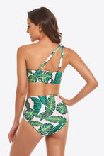 Load image into Gallery viewer, Ruffled One-Shoulder Buckled Bikini Set
