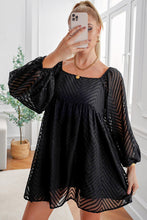 Load image into Gallery viewer, Textured Square Neck Mini Dress
