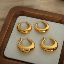 Load image into Gallery viewer, 18K Gold-Plated Huggie Earrings
