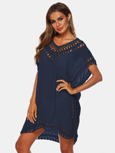 Load image into Gallery viewer, Cutout V-Neck Short Sleeve Cover-Up
