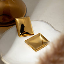 Load image into Gallery viewer, Stainless Steel Rectangular Stud Earrings
