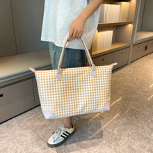 Load image into Gallery viewer, Houndstooth Canvas Travel Bag
