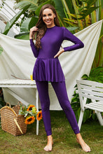 Load image into Gallery viewer, Mock Neck Long Sleeve One-Piece Swimwear
