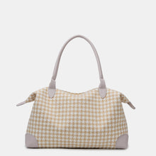Load image into Gallery viewer, Houndstooth Canvas Travel Bag
