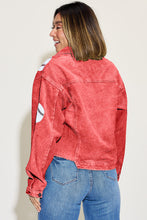 Load image into Gallery viewer, Ball Sequin Dropped Shoulder Raw Hem Jacket
