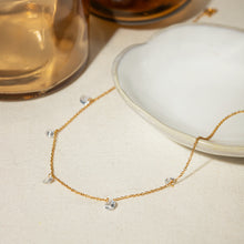 Load image into Gallery viewer, Stainless Steel Rhinestone Charm Necklace
