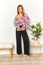 Load image into Gallery viewer, Double Take Floral Off-Shoulder Flounce Sleeve Layered Blouse

