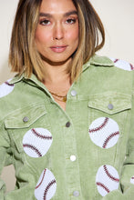 Load image into Gallery viewer, Ball Sequin Dropped Shoulder Raw Hem Jacket
