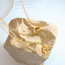 Load image into Gallery viewer, 18K Gold-Plated Titanium Steel Knot Necklace

