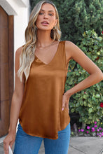Load image into Gallery viewer, Solid V-Neck Wide Strap Tank

